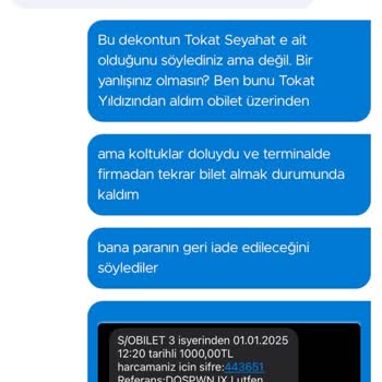 Obilet'ten Alınan Biletin İadesi Yapılmıyor Ve Müşteri Hizmetleri Çözüm Üretmiyor