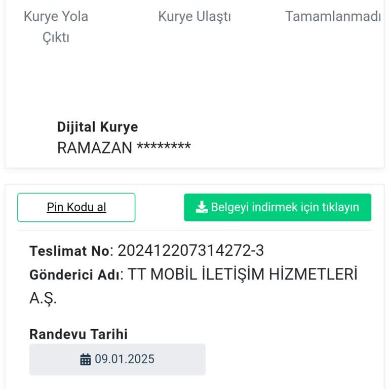 Dijital Kurye'nin Teslimat Sorunları Ve İletişim Eksikliği