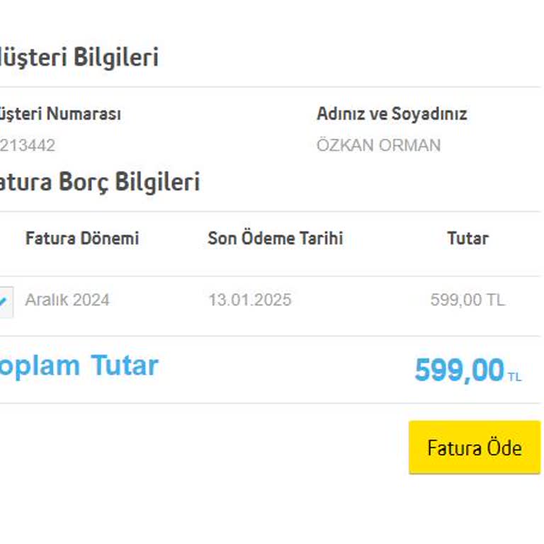 Faturada Açma-Kapama Ücreti Şoku: Müşteri Hizmetlerinden Çözüm Bekliyorum