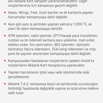 Akbank Kampanya İadesi Bekleniyor
