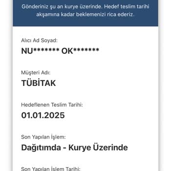 Teslimat Gecikmesi Ve İletişim Sorunları