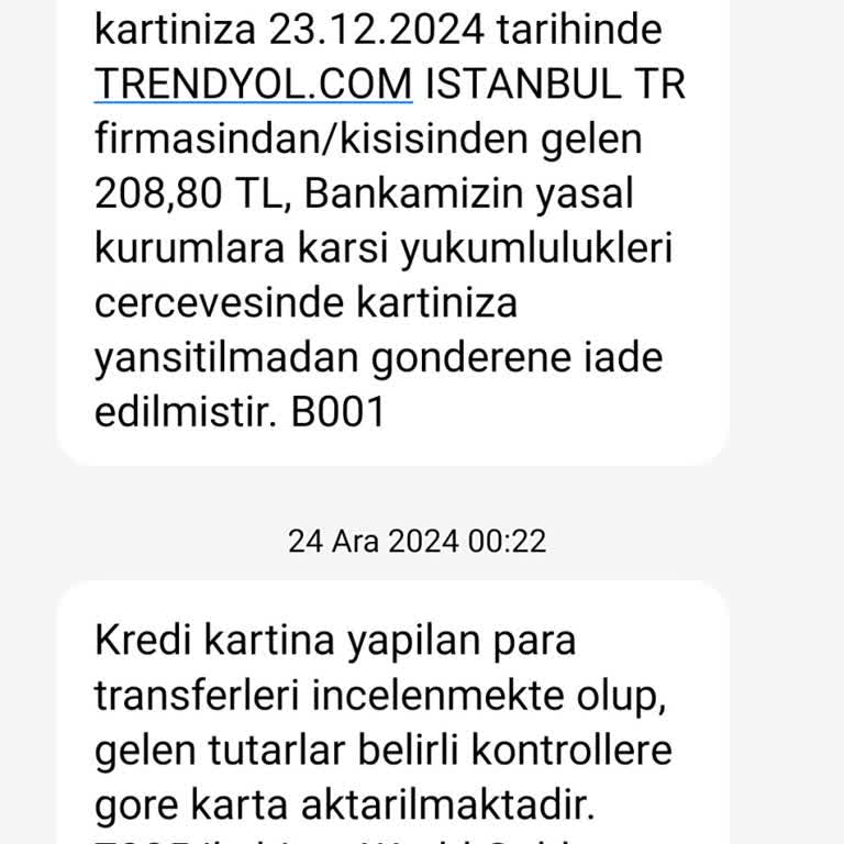 İade Edilmeyen Para Ve Kaybolan Ürün Mağduriyeti