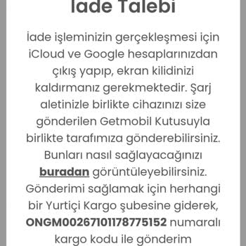 Getmobil'den İade Edilmeyen Ödeme Ve Ulaşılamayan Müşteri Hizmetleri