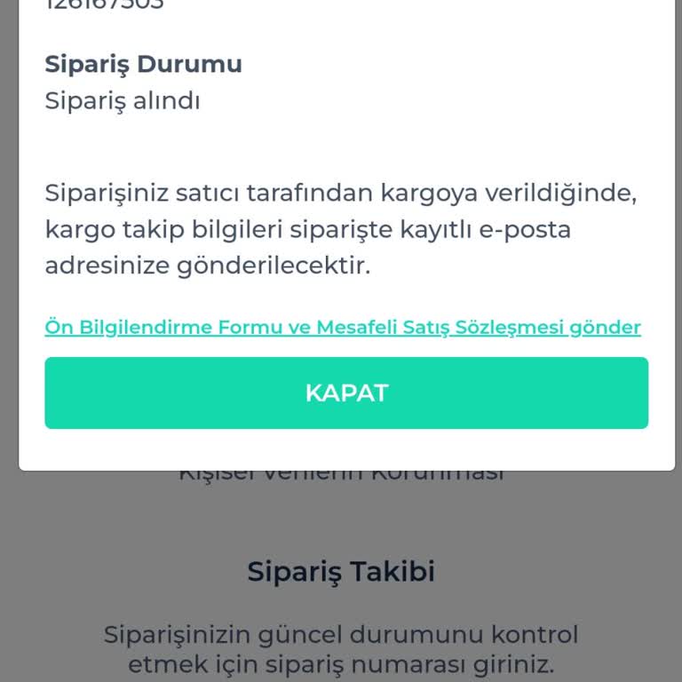 Kargo Çıkışı Yapılmayan Sipariş Ve İade Talebi