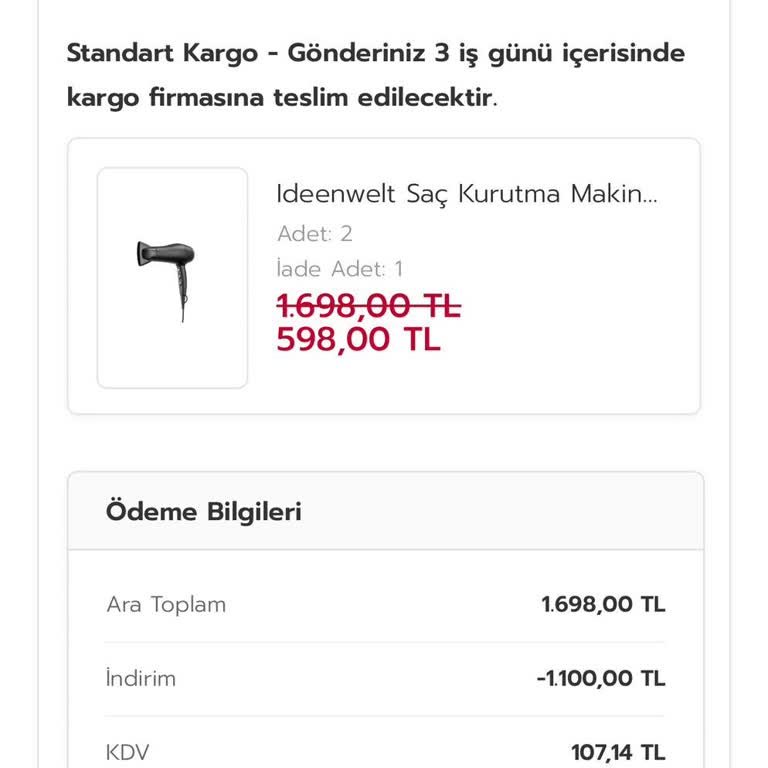 Stokta Var Denilen Ürünün Para İadesiyle Sonuçlanan Alışverişi