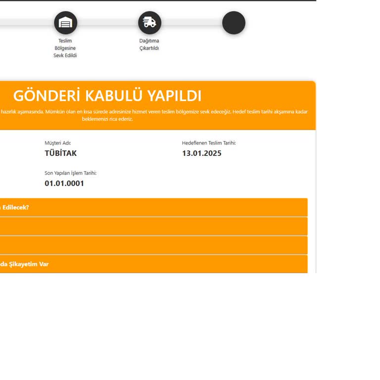 Kargo Gecikmesi Ve İletişim Sorunu