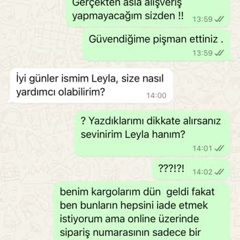 Yanlış Beden Ve İlgisiz Müşteri Hizmetleri