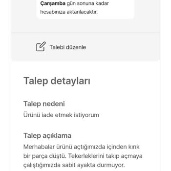 İade Sürecinde Yaşanan Gecikme