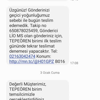 Kargo Teslimatında Sürekli Gecikme Ve İade Sorunu