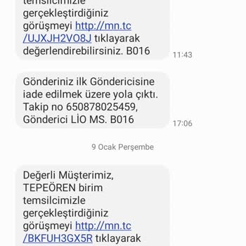 Kargo Teslimatında Sürekli Gecikme Ve İade Sorunu