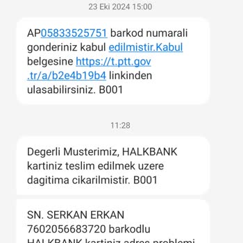 Kart Teslimatında Yaşanan Sorun Ve İletişimsizlik