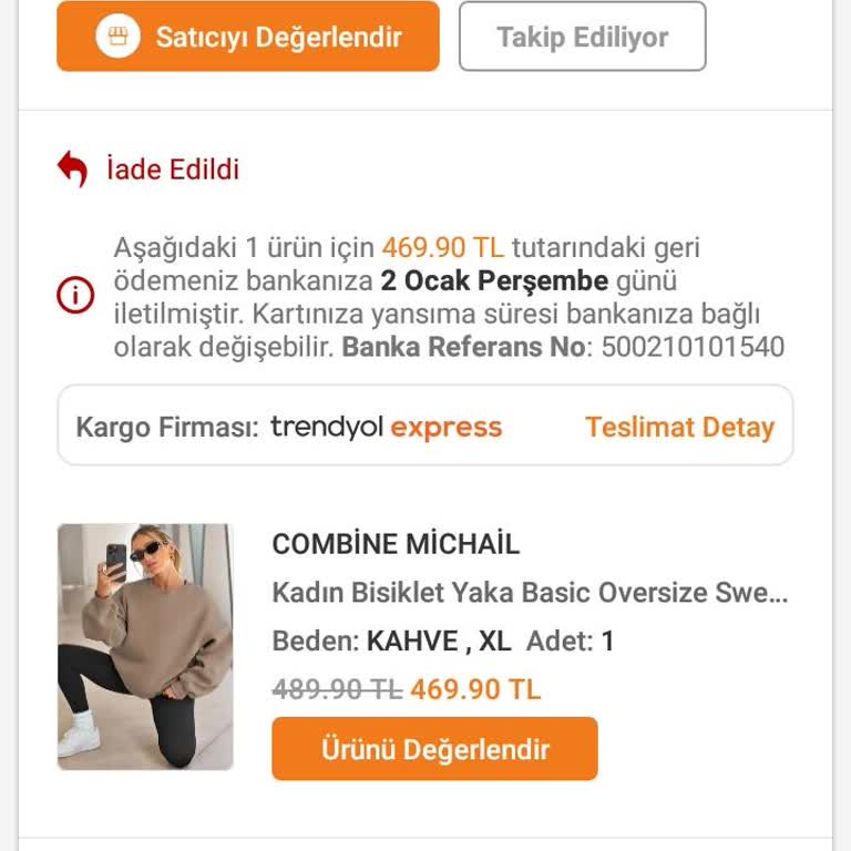 Trendyol İade Sürecinde Gecikme Ve İlgisizlik