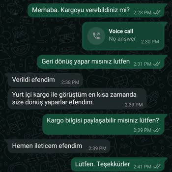 Ödeme Sonrası İletişim Kesintisi Ve Sipariş Sorunu