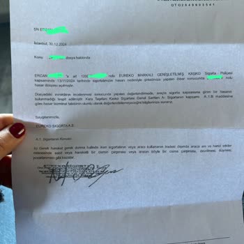 Ereğli Peugeot Ve Eureko Sigorta İle Yaşanan Cam Tavan Problemi