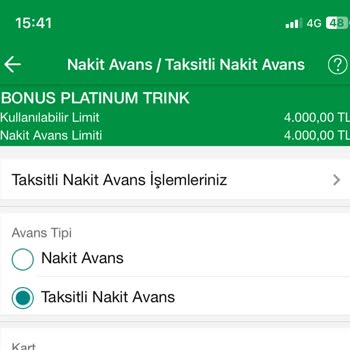 Nakit Avans Limitimin Düşüklüğü
