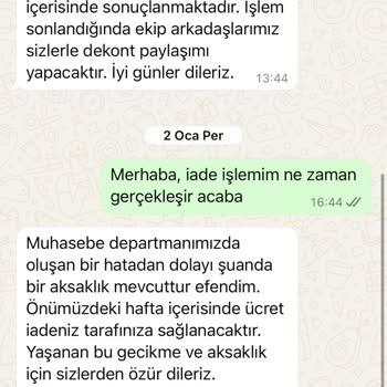 Ücret İadesi Sorunu Ve İletişim Eksikliği