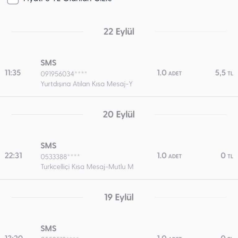 Yanlış Yansıtılan Yurt Dışı SMS Ücreti İadesi Talebi