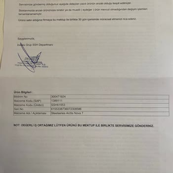 İnce Hesap'ta Müşteri Hizmetleri Ve Ürün Değişim Sorunu