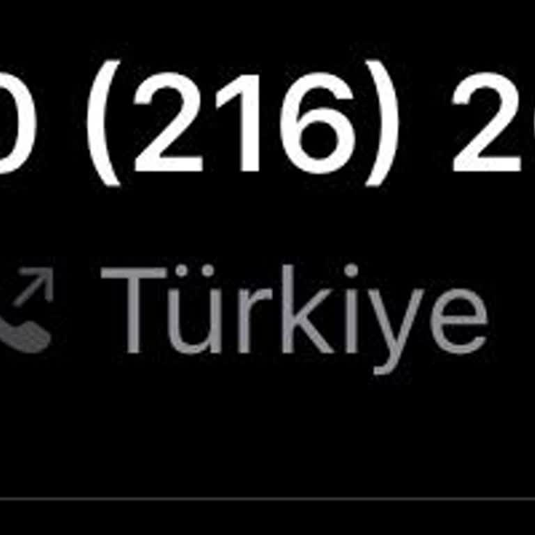 02162060475 Tarafıma Gelen Yanıltıcı Arama!