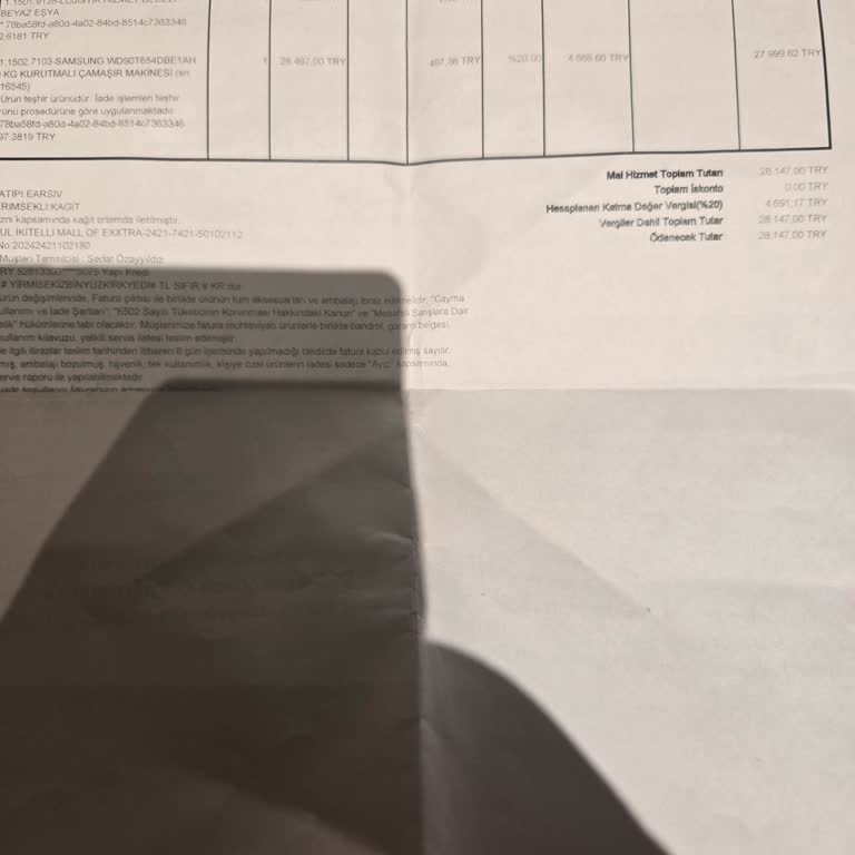 Teslim Edilmeyen Çamaşır Makinesi Mağduriyeti