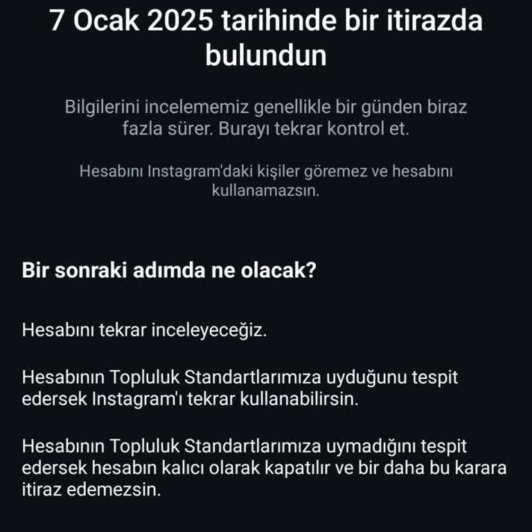 Instagram Hesabım Haksız Yere Açığa Alındı!