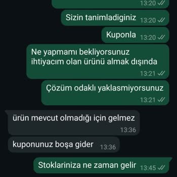 Yanlış Ürün Gönderimi Ve Çözüm Eksikliği