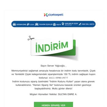 Çiçek Sepeti'nde Bayat Ürün Ve Yetersiz Müşteri Hizmeti