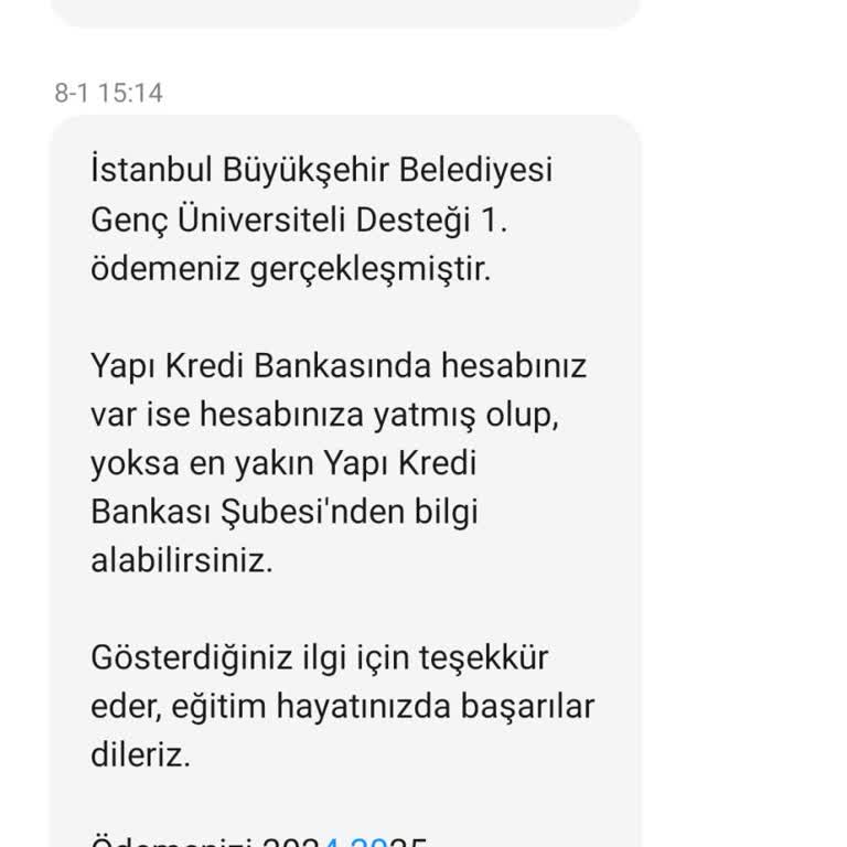 Banka Burs Ücretimi Hesabıma Yatırmıyor