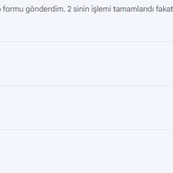 Sürekli Talep Formu Göndermekten Bıktım