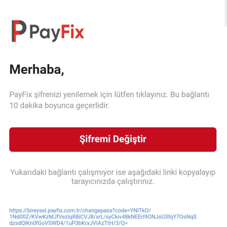 Payfix Şifre Değiştirme ve İletişim Sorunları
