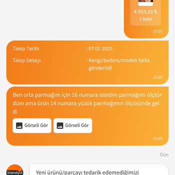 Yanlış Ürün Ve İade Sorunu