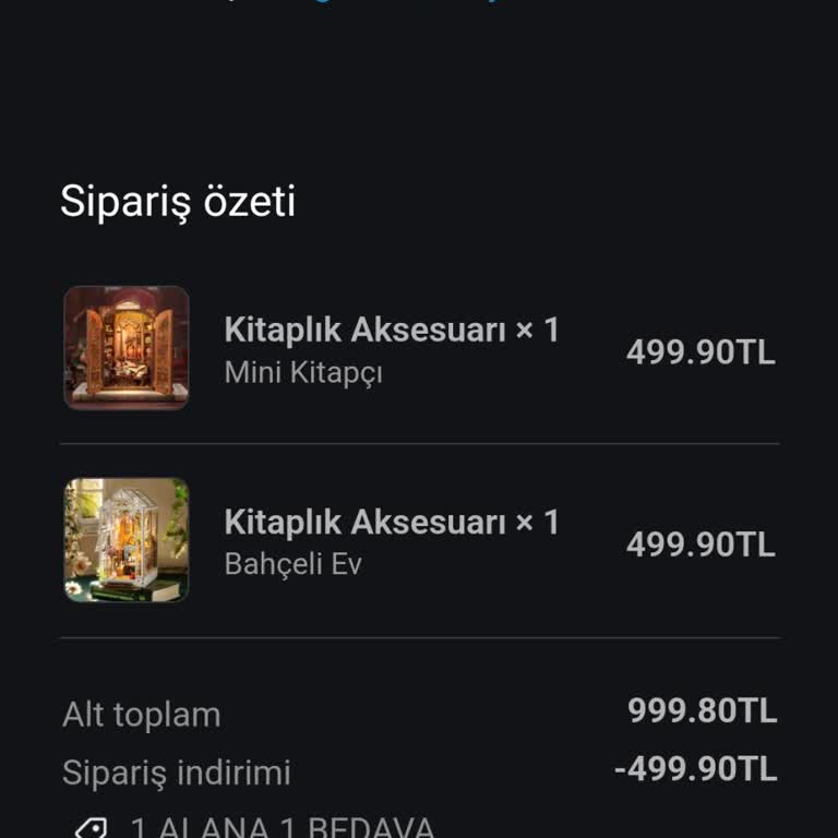 Kitaplık Süsü Siparişim Hala Gelmedi, İletişim Yok