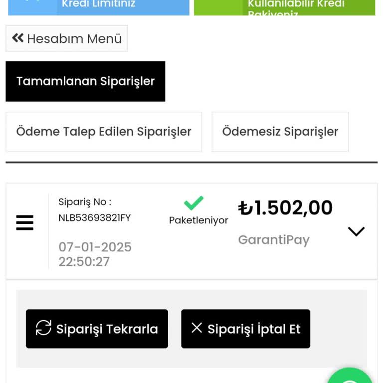 Nalburdayim.com 'da Sipariş Sorunu ve İletişim Eksikliği