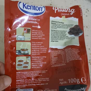 Kenton Puding'de Acı Tat Sorunu