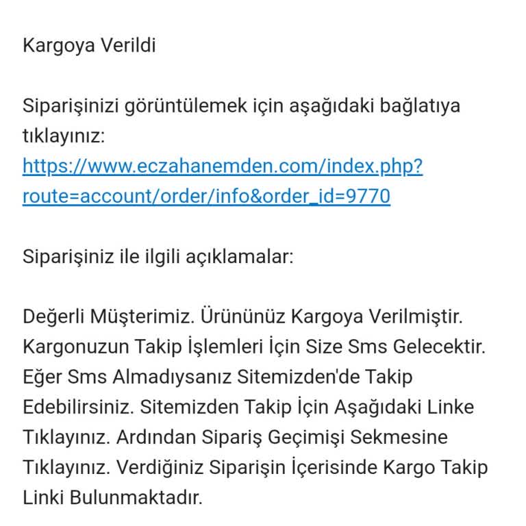 El Kremi Siparişim 20 Gündür Gelmedi Müşteri Hizmetleri Yanıtsız