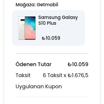 Samsung Galaxy S10 Plus Siparişinde Yaşanan Teslimat Sorunu