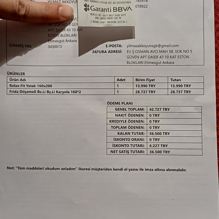 Alfemo'dan Zamanında Teslim Edilmeyen Yatak Ve Karyola