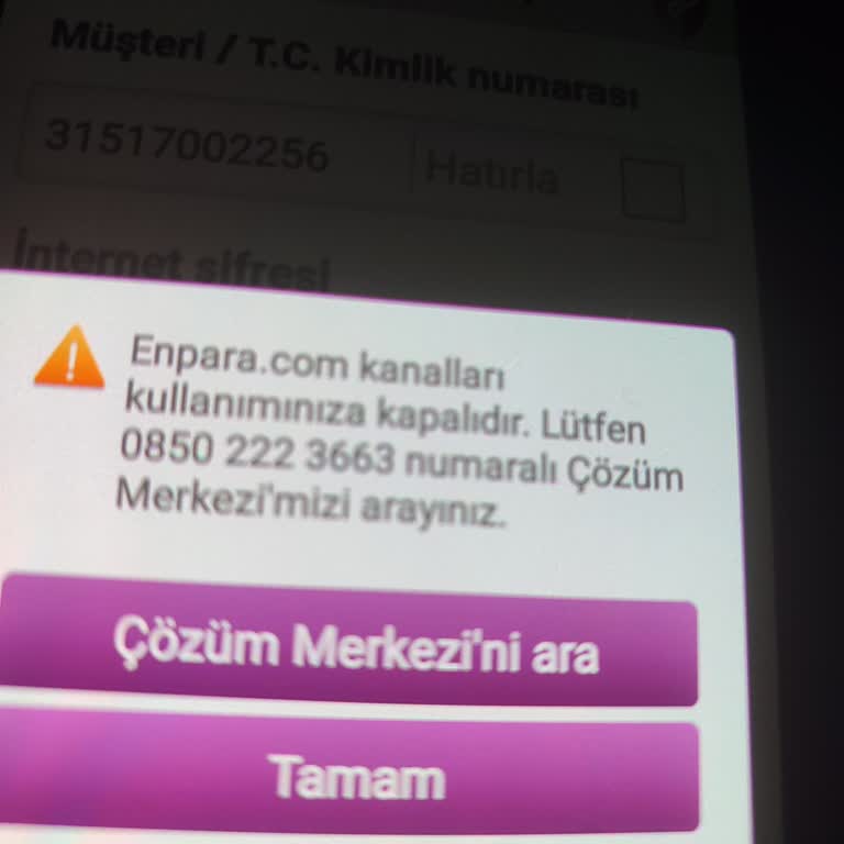 Hesabımın Aniden Bloke Edilmesi Ve Bilgi Alamama Sorunu