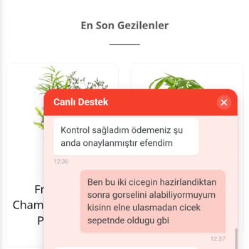Yanlış Çiçek Teslimatı Ve Eksik Sipariş