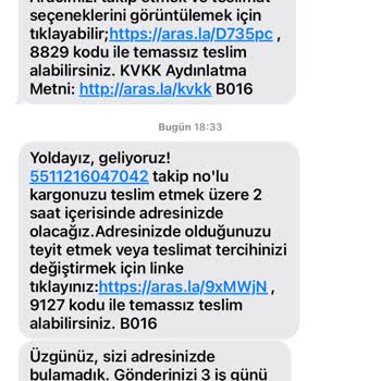 Aras Kargo Yanıltıcı Teslimat Bildirimleri Ve Boş Fotoğraf Sorunu