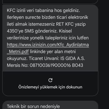 KFC Sipariş İadesinde 20 Günlük Bekleyiş