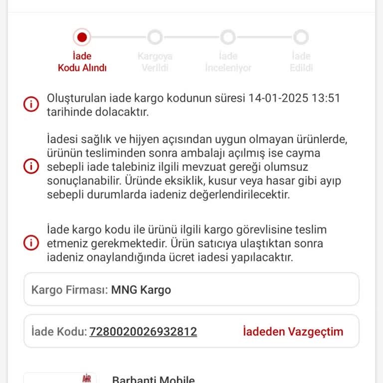 Kargo İadesi Sistemde Görünmüyor, Takip Sorunu