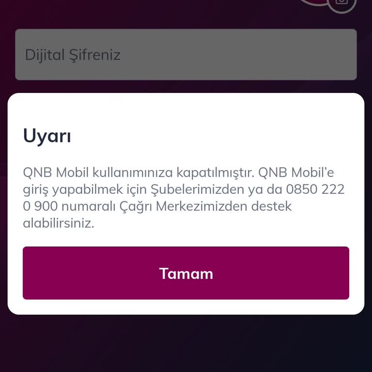 QNB Finansbank İnternet Bankacılığı Mağduriyeti
