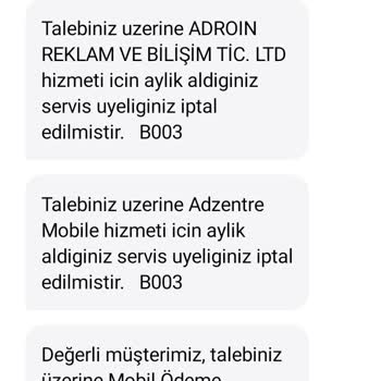 Vodafone Üzerinden İstenmeyen Üyelik Ve Fatura Sorunu