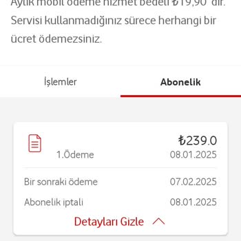 Vodafone Üzerinden İstenmeyen Üyelik Ve Fatura Sorunu