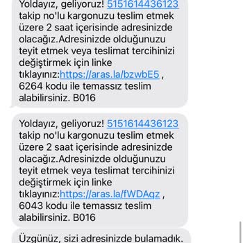 Aras Kargo Teslimat Sorunu: Evde Olmamıza Rağmen Kargo Gelmedi