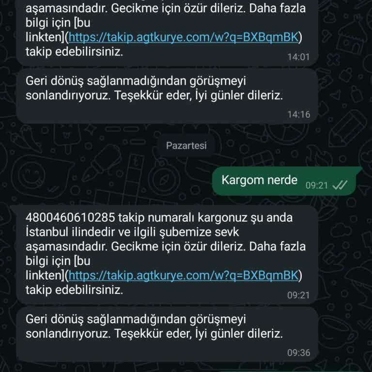 AGT Kurye İle Ulaşılmazlık Ve Geciken Kart Teslimatı