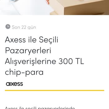 Axess Kampanyasında Eksik Chip-Para Yüklemesi
