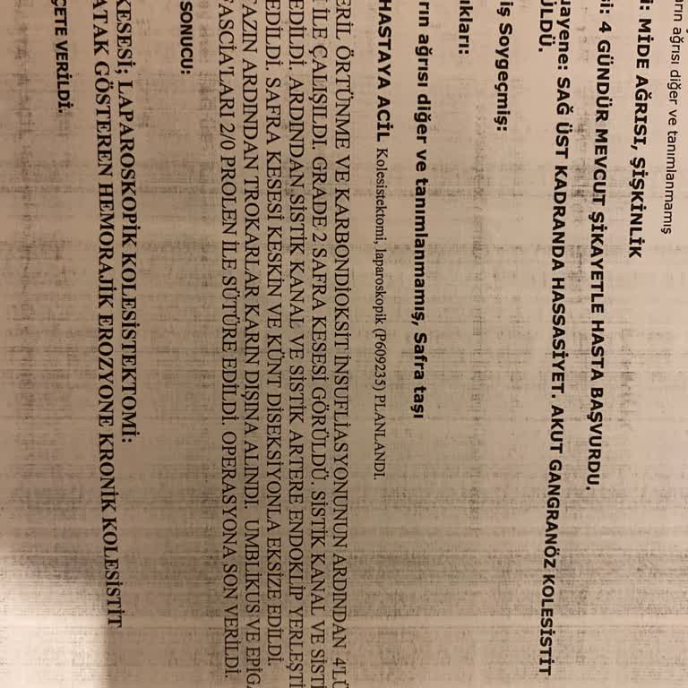 Acil Ameliyatın Sigorta Kapsamında Olmaması