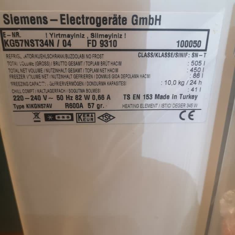 Siemens Buzdolabı Parça Fiyatları El Yakıyor!